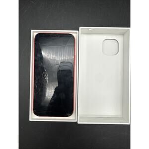 Apple iPhone 12 Red CRACKED BACK AND FROMT DEFECTIVE FOR PARTS ONLY AS IS